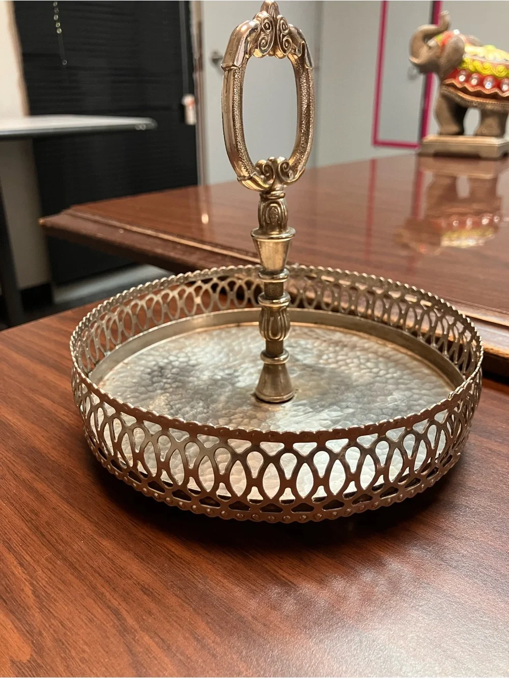 Antique Silver Plated Caddy